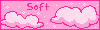 very pink-in-pink, it says 'soft' and has clouds and sparkles