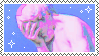 Facepalming person with some distortion going throigh it, purple and pink